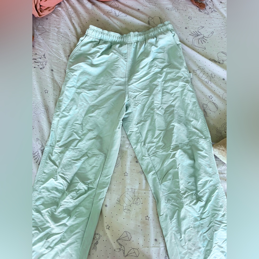 TNA mint green track pants